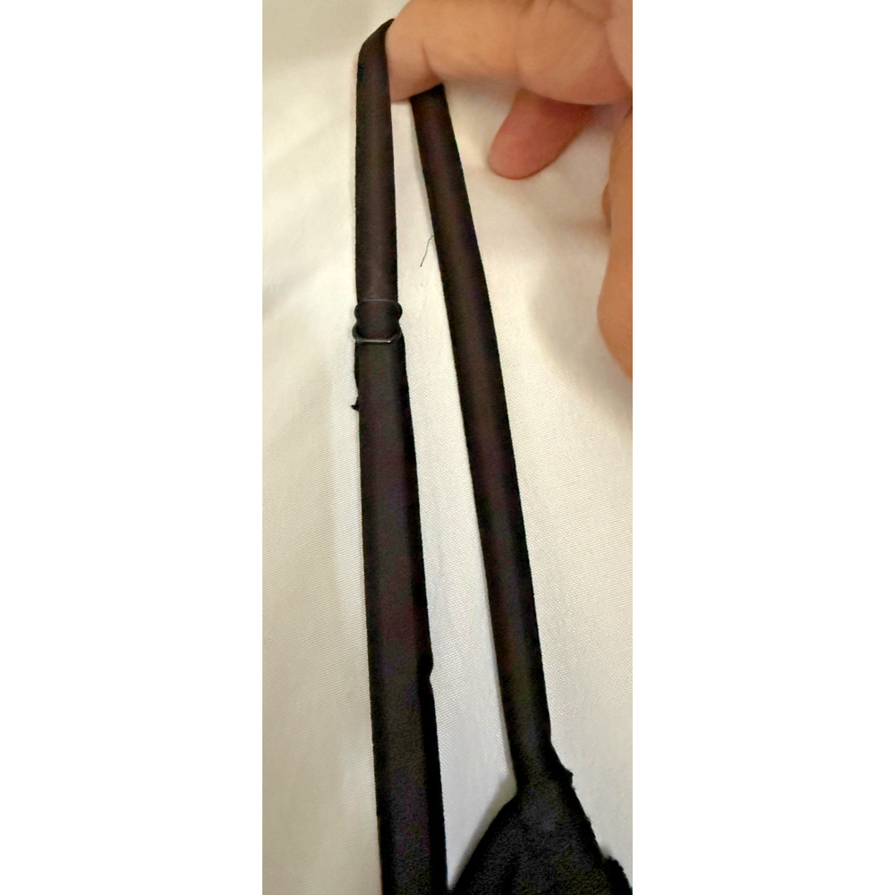 Y2K Banana Republic Velvet Camisole Black V Neck Whimsigoth Dark Romantic Fairy - Picture 5 of 8